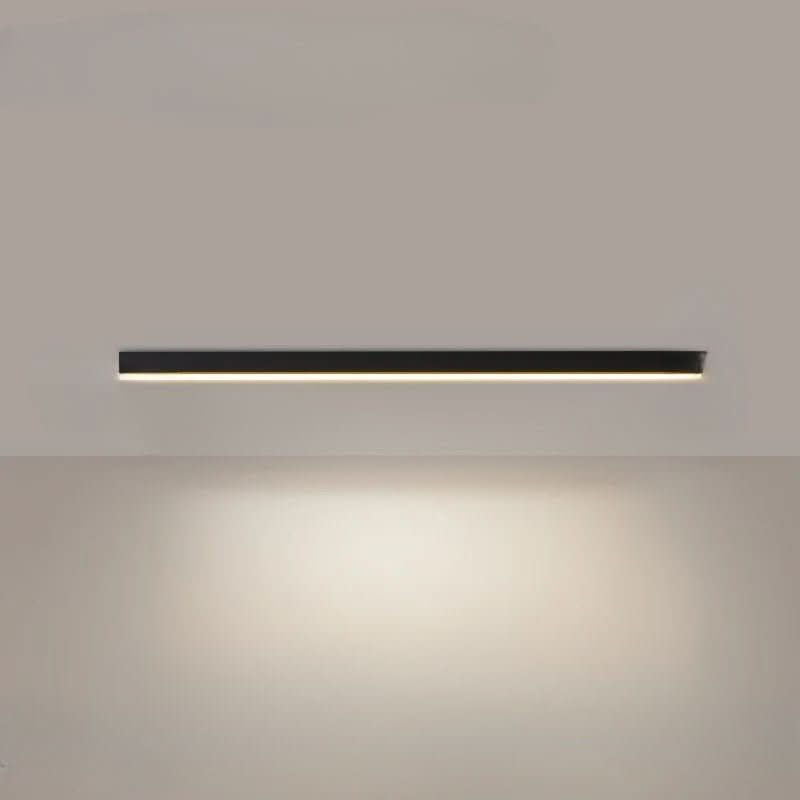 Modern LED ceiling fixture, sleek Scandinavian design, bright home lighting.