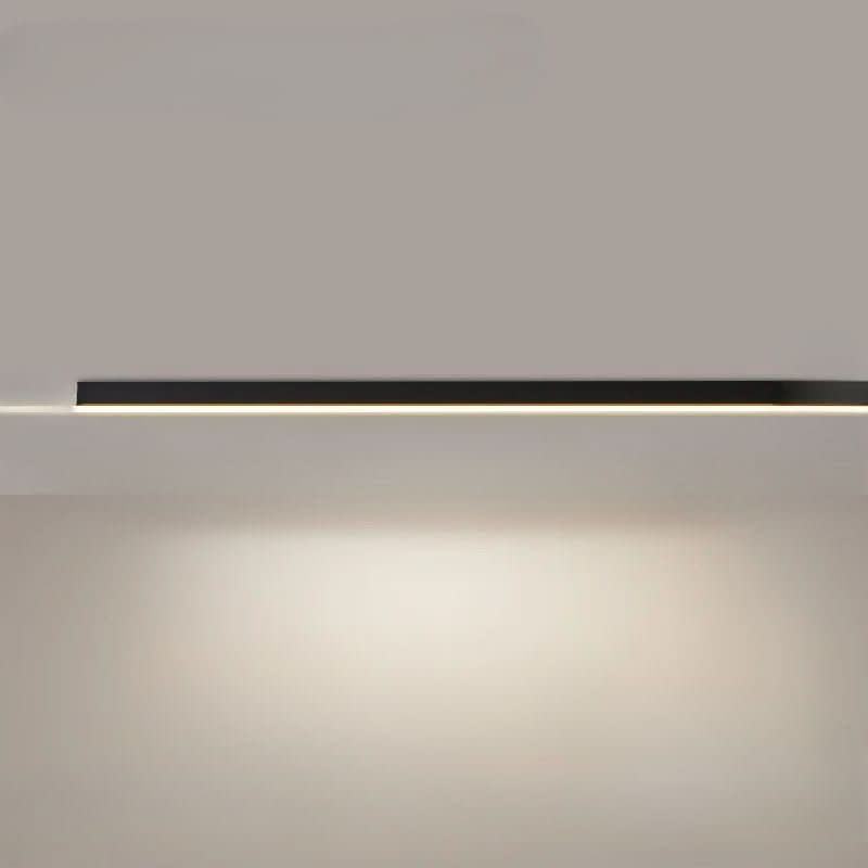 Modern LED ceiling fixture, sleek and dimmable, perfect for home illumination.