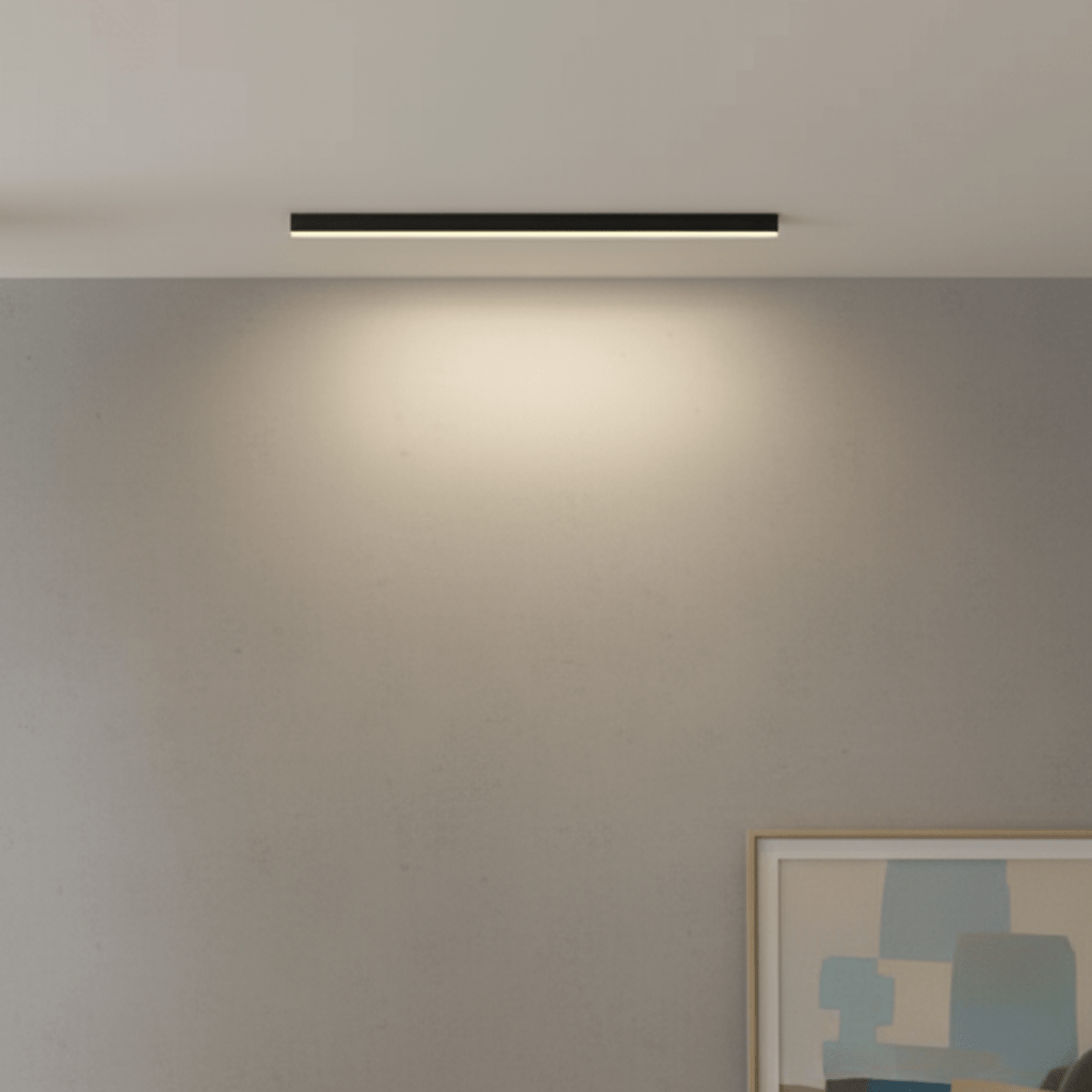 Sleek, energy-efficient LED ceiling light, perfect for contemporary kitchens.