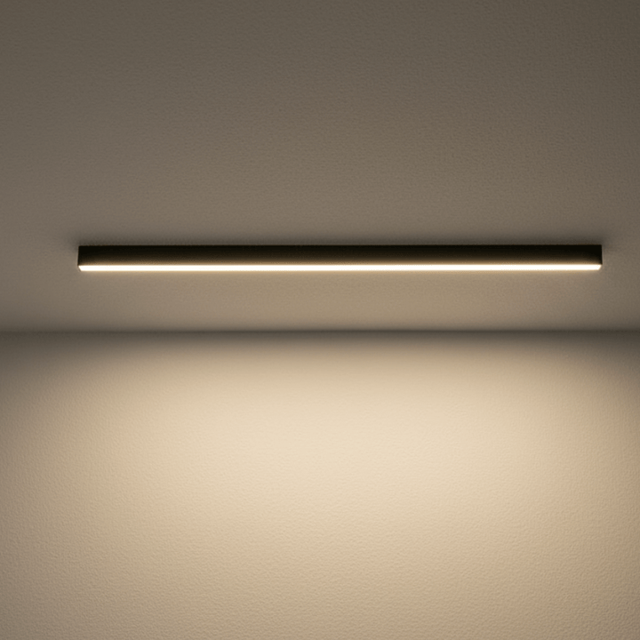 Modern LED ceiling lamp for minimalist Scandinavian living rooms.