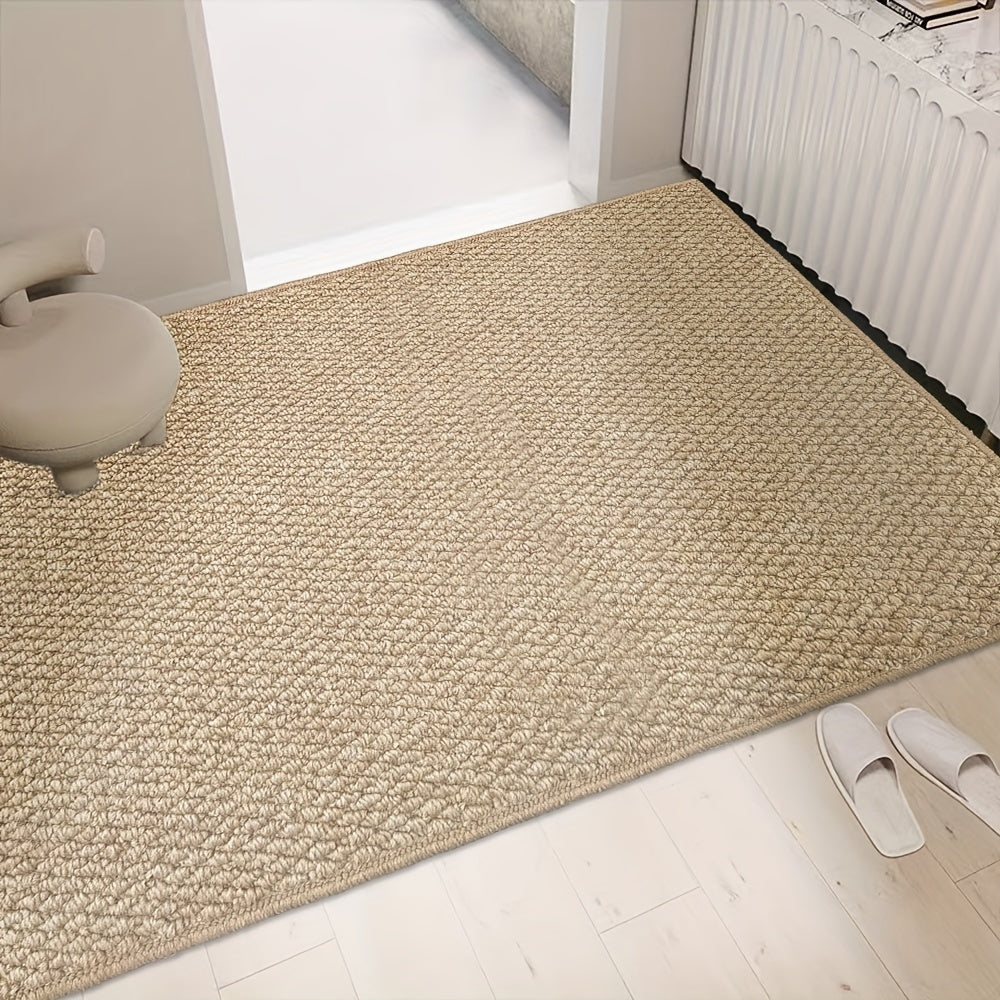 Washable non-slip entrance mat for hallways, effective moisture absorption & dirt trapping.
