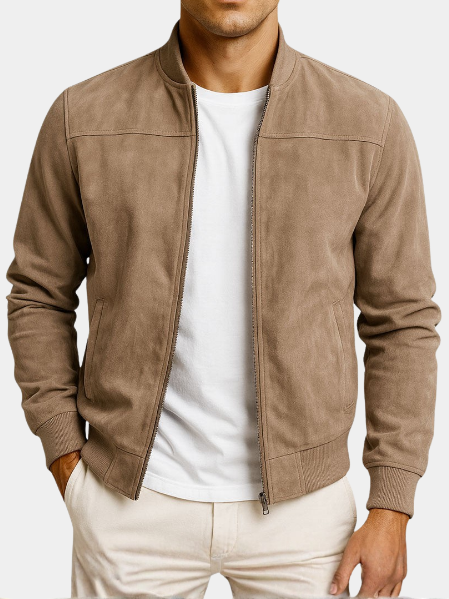 Stylish men's lightweight summer jacket, modern fit, ideal for casual and smart casual everyday wear. Comfortable.