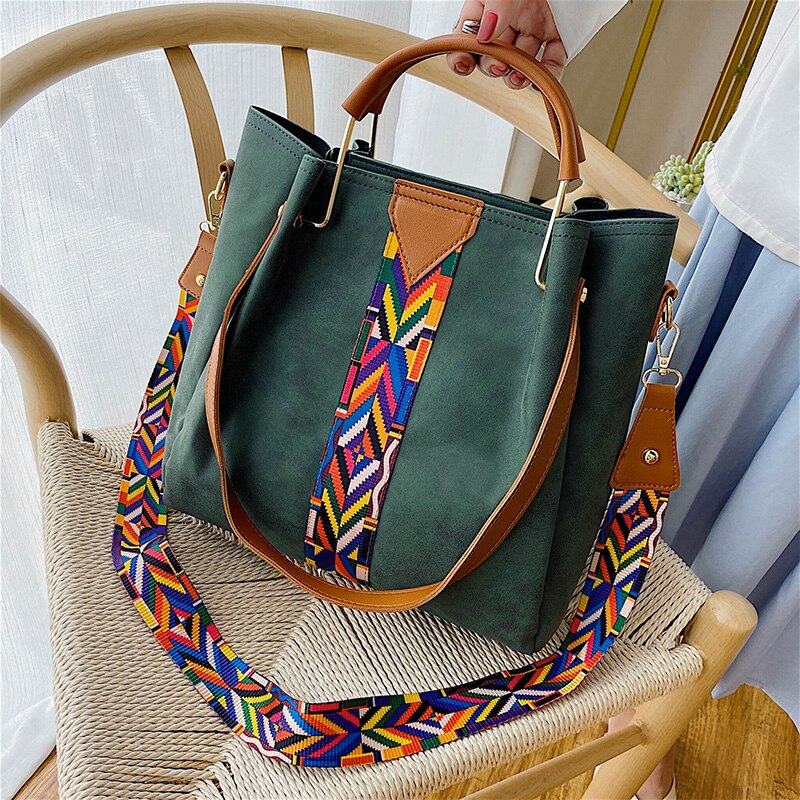 Classic black PU leather women's tote, a spacious and versatile daily carry bag.