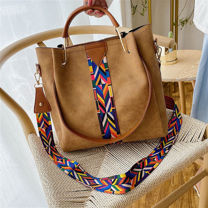 Modern grey PU leather shoulder bag, women's stylish everyday carry tote.