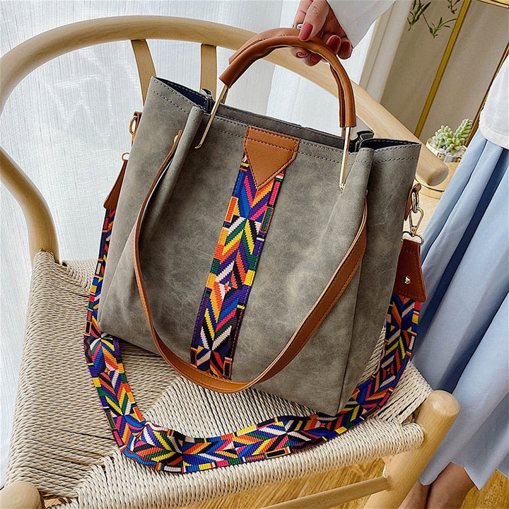 Versatile women's PU leather work bag, spacious and stylish daily carry tote.