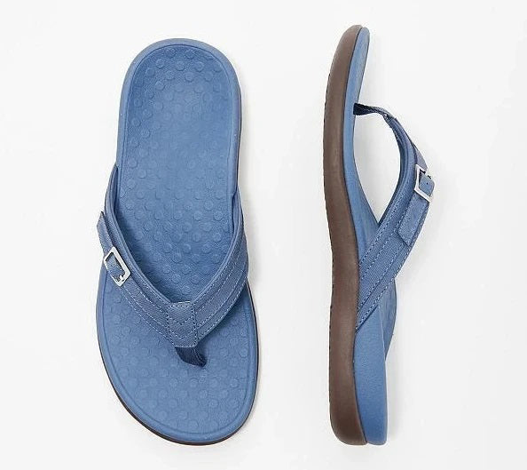 Comfortable women's orthopedic sandals with strong arch support for plantar fasciitis relief.
