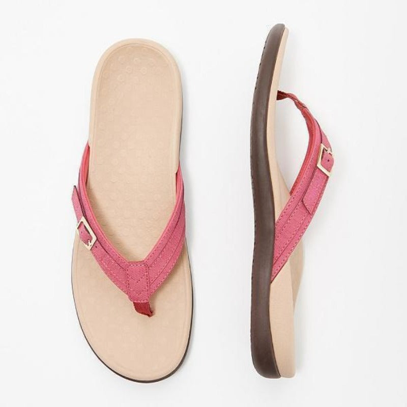 Women's orthopedic summer sandals for pain relief & comfort. Arch support & open-toe design.