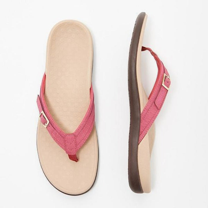 Women's orthopedic summer sandals for pain relief & comfort. Arch support & open-toe design.