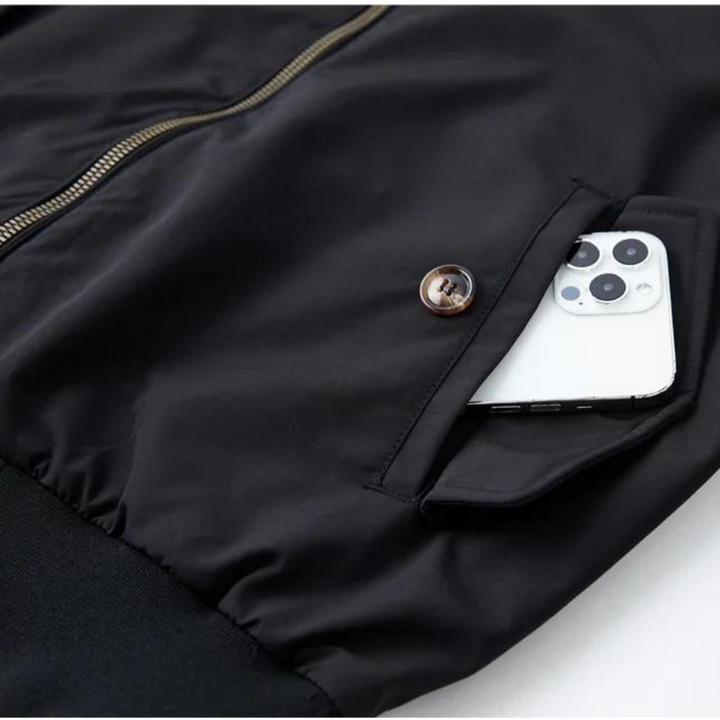 Men's Camden Heritage Harrington Jacket, classic style, with visible tartan lining. Perfect casual outerwear.