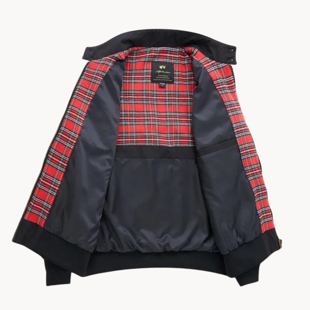 Classic Men's Heritage Harrington Jacket in a timeless design, ideal for mod fashion and casual wear.