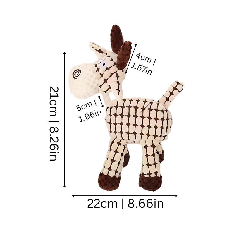Durable 3-pack plush dog chew toys with squeakers for energetic dogs. Great for interactive play & anxiety relief.