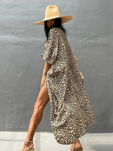 Must-have vacation wear: a women's flowy bohemian beach sarong cover-up.