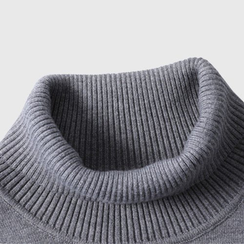 Classic men's roll neck pullover, a cozy long sleeve for ultimate comfort & style.