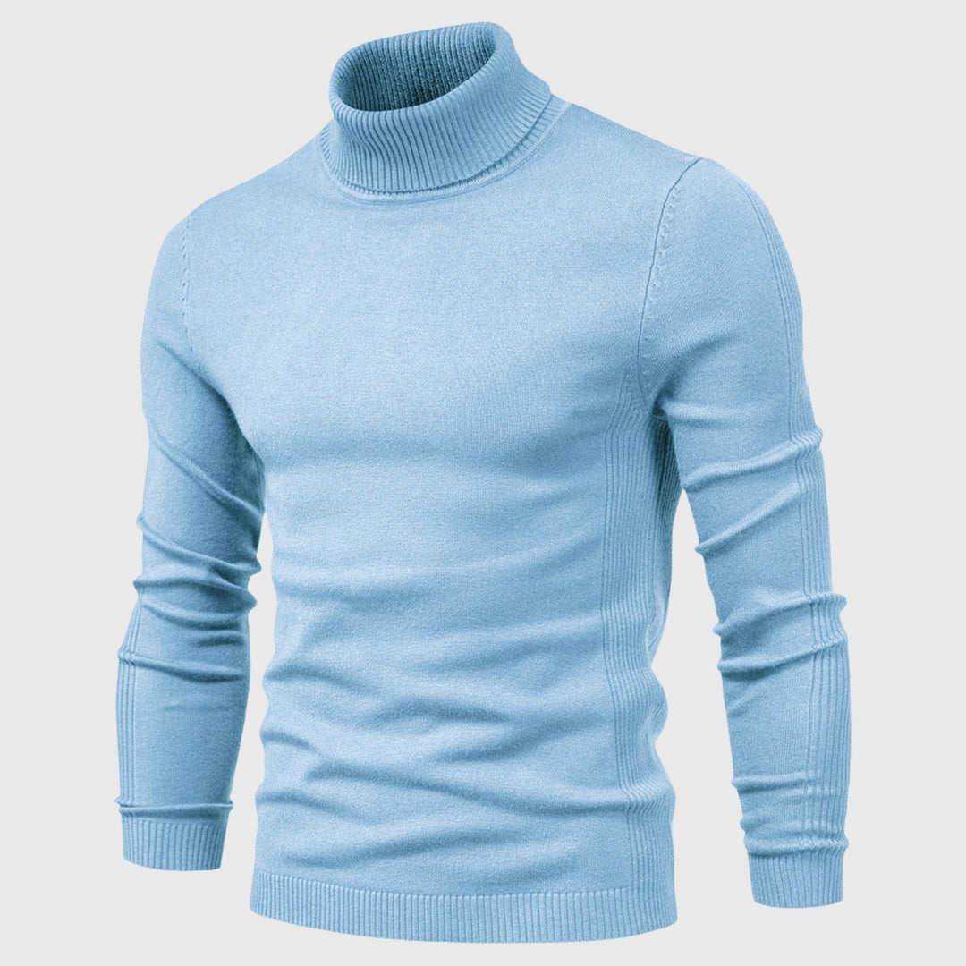 Smart casual men's turtleneck, ideal for versatile autumn & winter wardrobe layering.