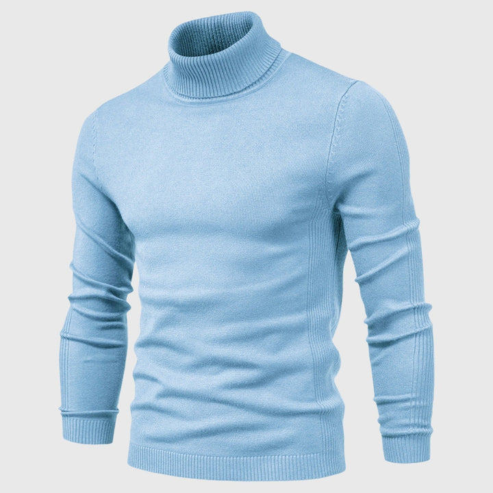 Smart casual men's turtleneck, ideal for versatile autumn & winter wardrobe layering.