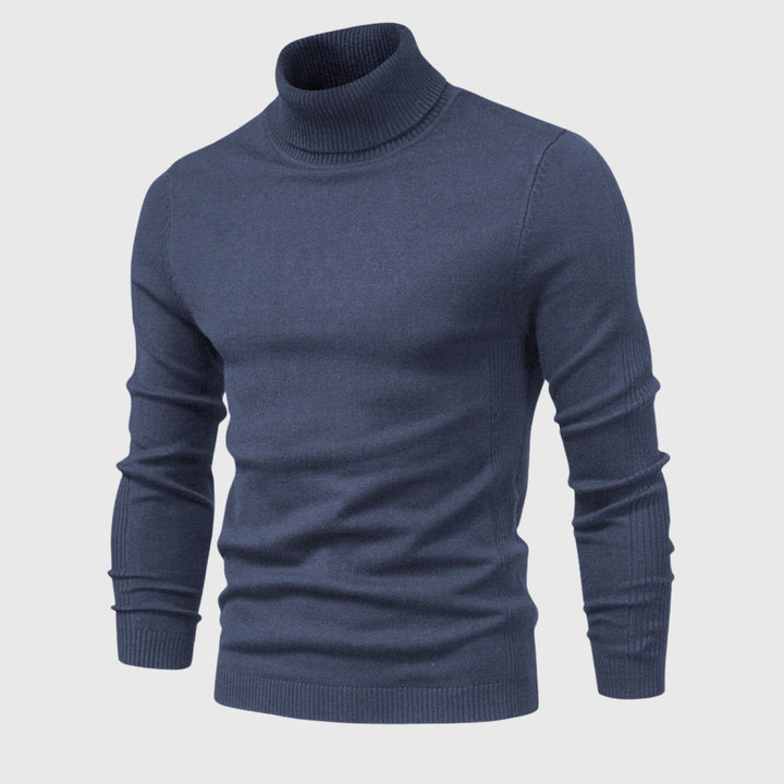 Versatile men's turtleneck pullover, perfect for smart casual autumn fashion.