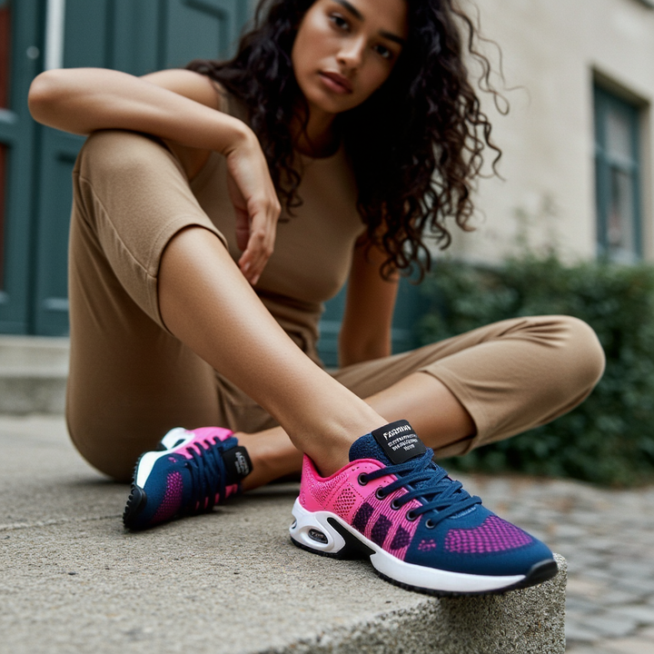 Stylish women's everyday walking shoes, blending lightweight design with superior comfort.