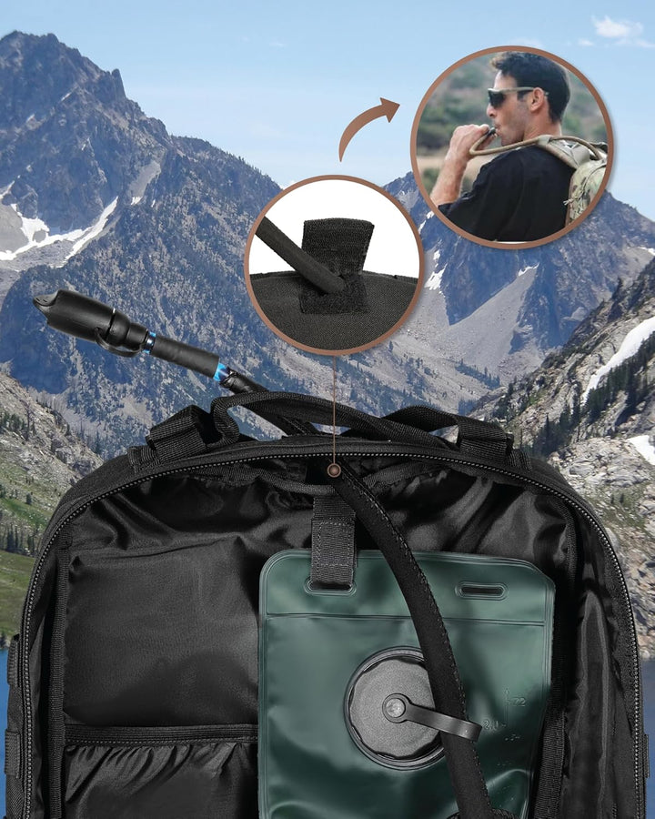 Get ready for adventure with this 35L tactical backpack, Molle system, and secure laptop storage.