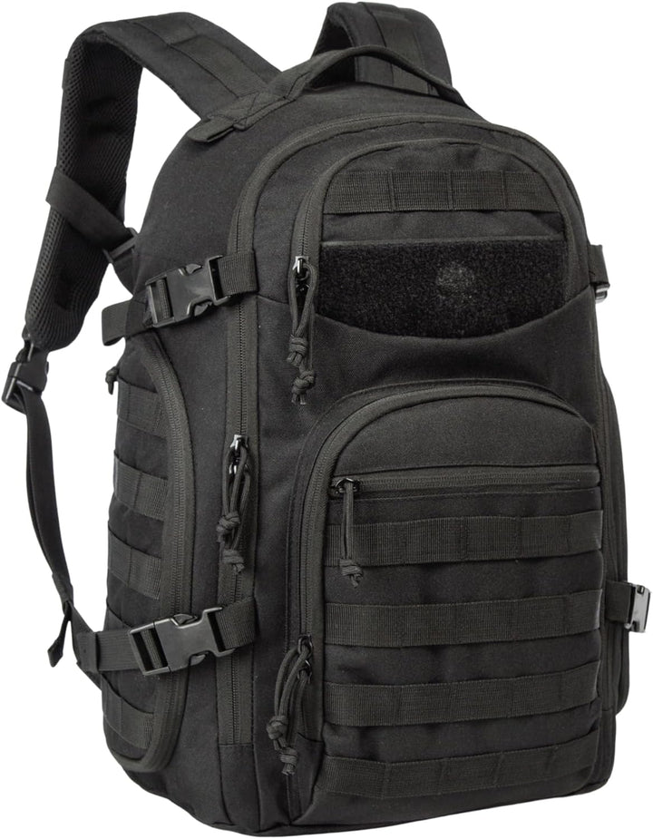 Durable unisex 35L utility pack, tactical Molle system, spacious main compartment & laptop storage.