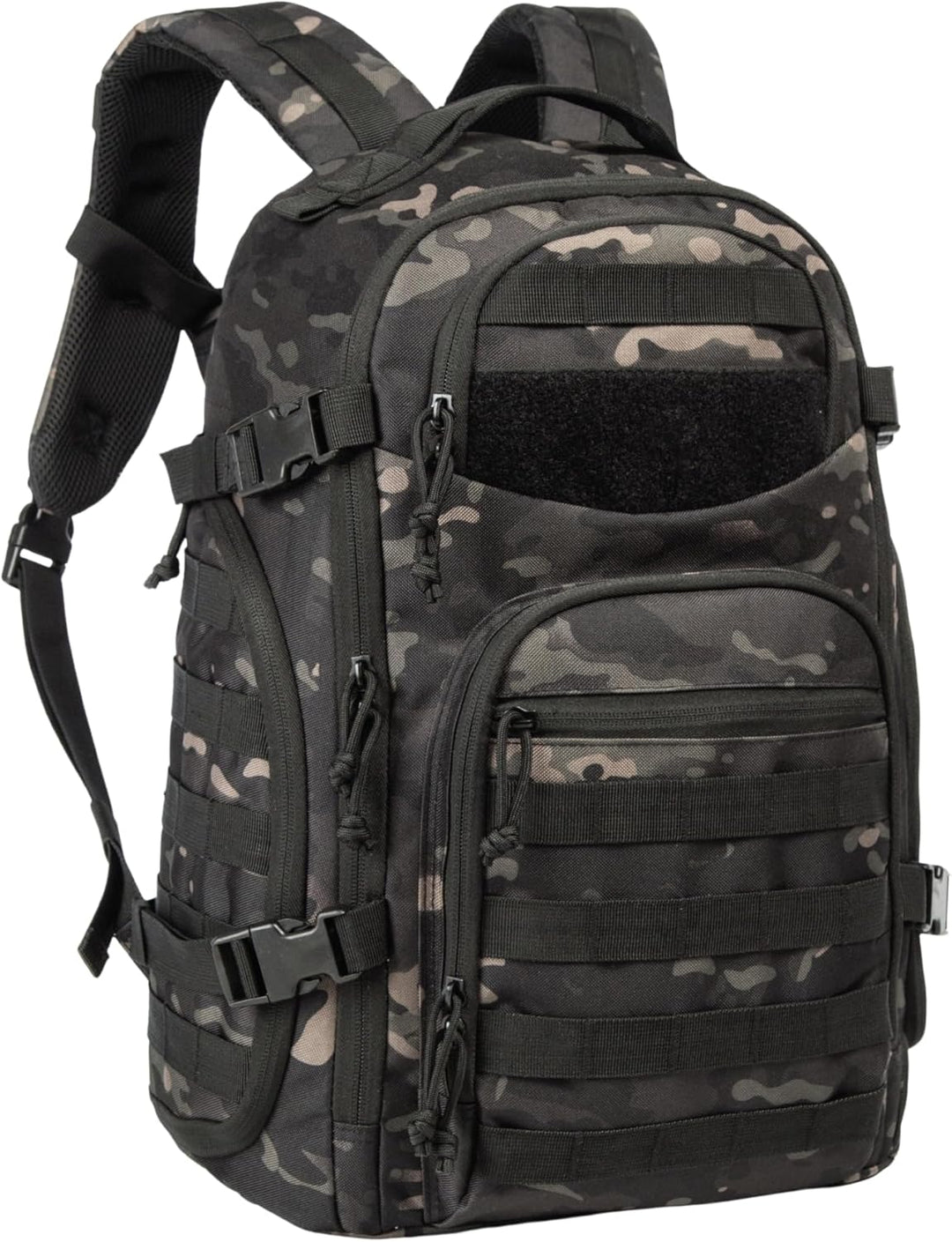 Unisex 35L tactical backpack, Molle system, laptop compartment. Ideal for outdoor adventures & travel.