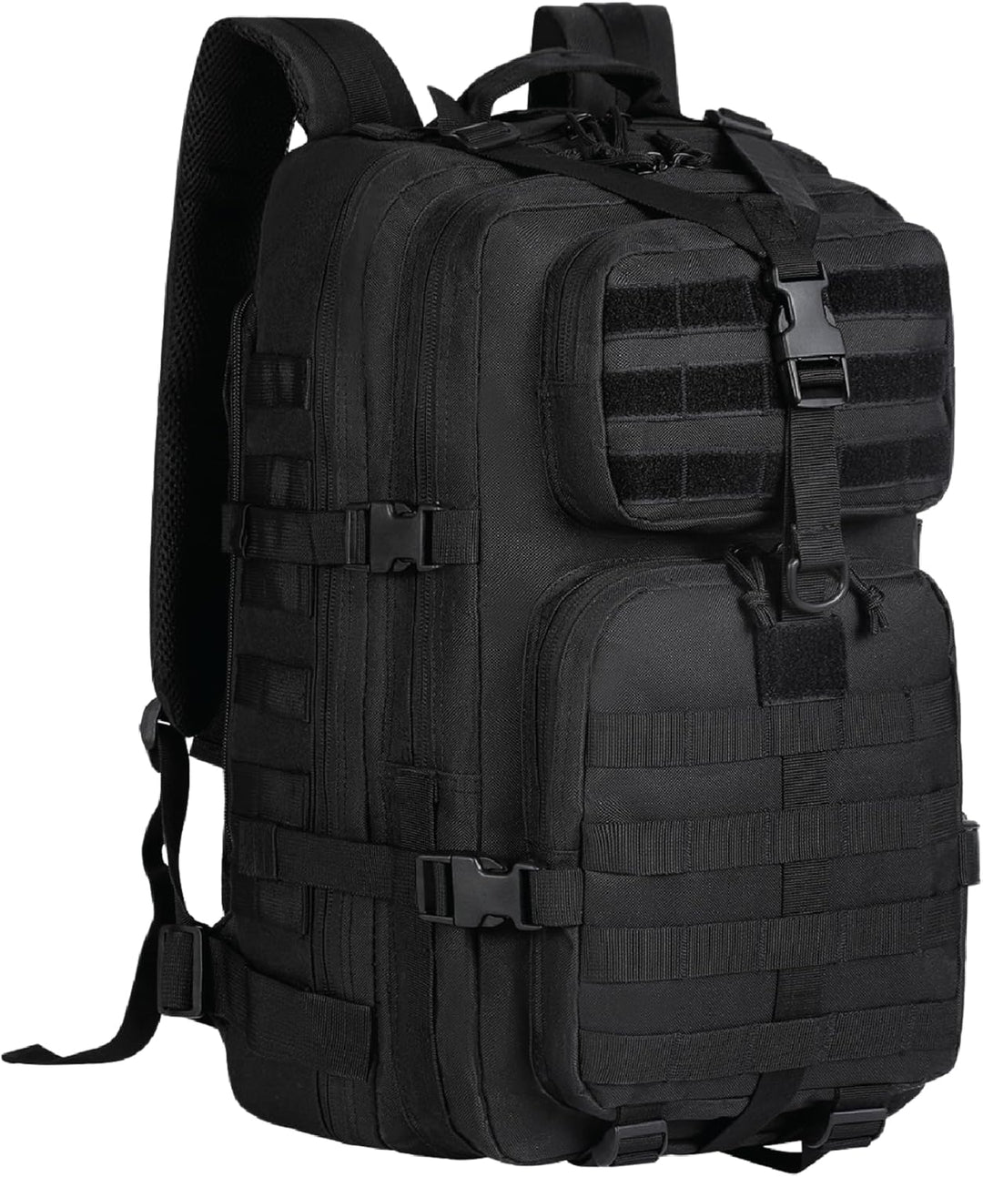 Versatile 35L tactical travel bag with Molle loops for gear attachment and a dedicated laptop sleeve.