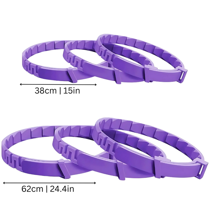 Calming pheromone collar for dogs & cats, providing anxiety relief during travel or thunderstorms. Pet wellness.