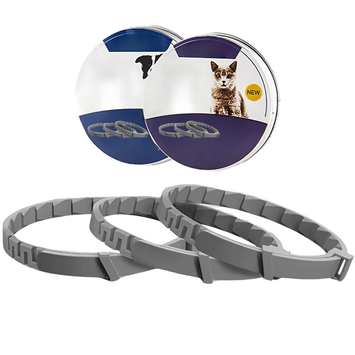 Gentle pet calming collar for both dogs & cats, offering anxiety & stress relief. A must-have pet supply.