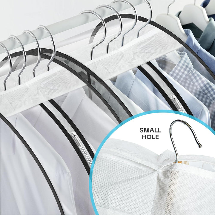 Efficient heavy-duty travel garment bag. Clear window for quick ID; accessory pockets for essentials.