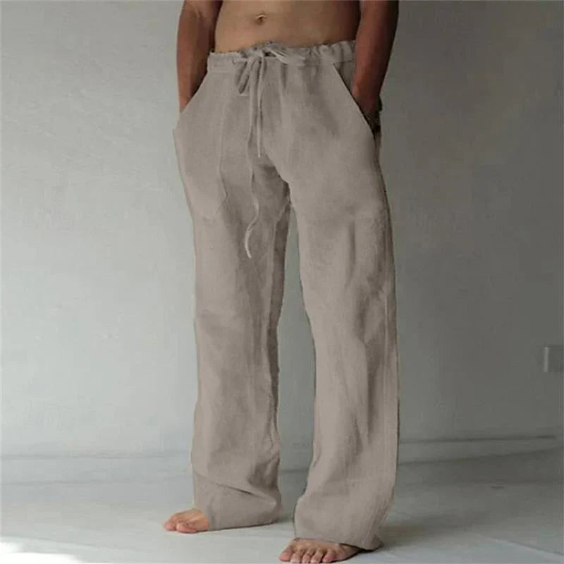 Modern men's casual pants with a stylish baggy, relaxed fit. Great comfortable bottoms for everyday wear.