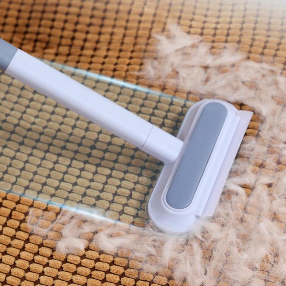 Home cleaning essential: pet hair remover for sofas, carpets, and blankets, removing dog & cat fur.