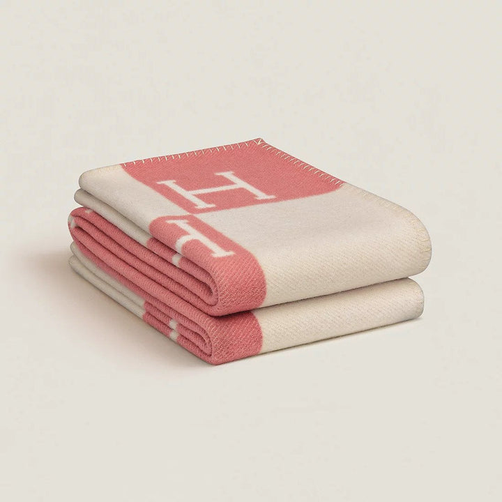 Luxury wool cashmere throw blanket, elegant home decor for a cozy living room or bedroom.