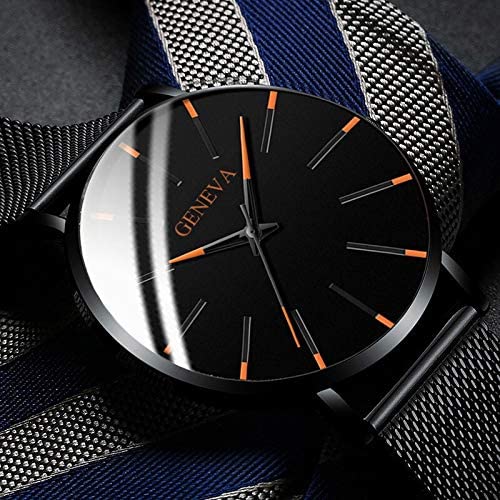 Stylish minimalist men's business watch, featuring an ultra-thin profile and precise quartz movement.