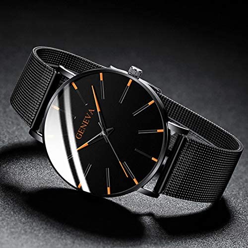 Classic ultra-thin men's watch with a durable leather strap and a clean, sophisticated dial.