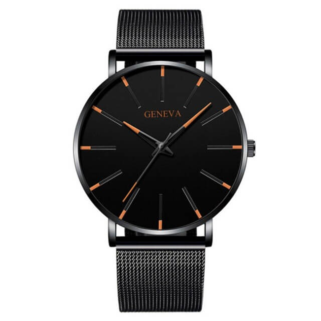Professional men's ultra-thin business watch, offering sleek design and reliable quartz accuracy.
