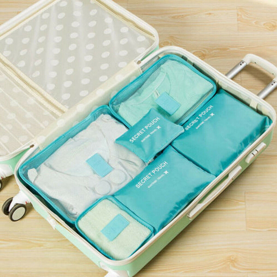 Essential travel bags: 12-piece unisex packing cube bundle for neat luggage.
