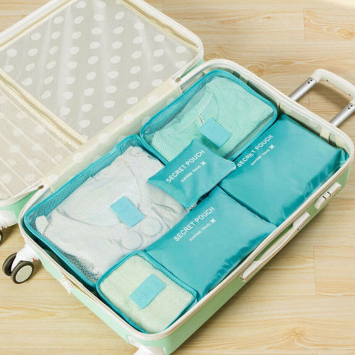 Essential travel bags: 12-piece unisex packing cube bundle for neat luggage.