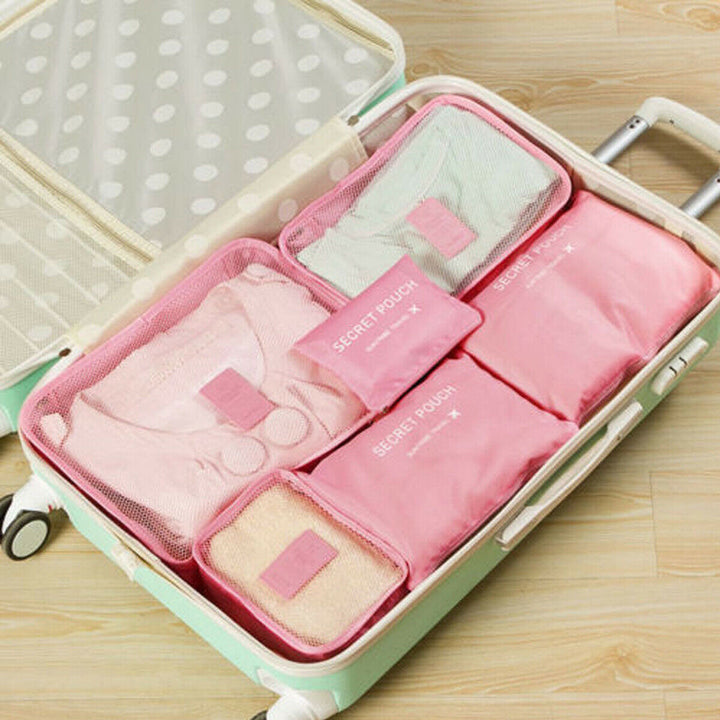 Detailed view of a single durable packing cube from the 12-piece travel set.