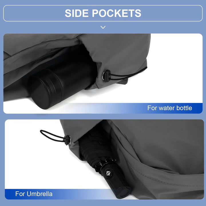 Comfortable 15.6" water-resistant laptop backpack with breathable back panel for daily use.