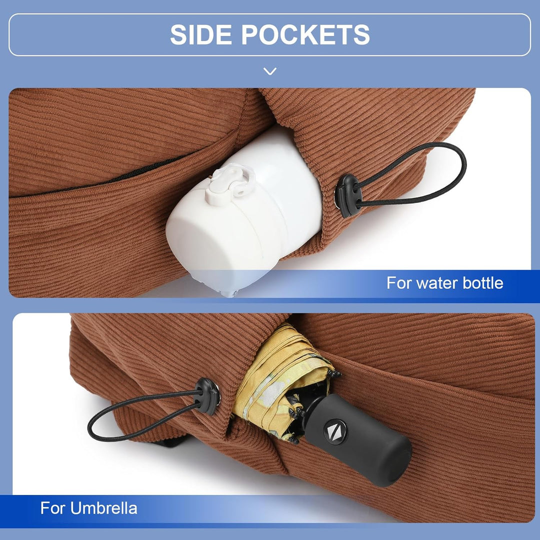 Modern design 15.6" laptop backpack, water-resistant, combining style & function.