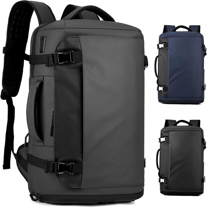 Travel-friendly 15" laptop backpack. Waterproof, anti-theft design, USB-C for on-the-go charging.