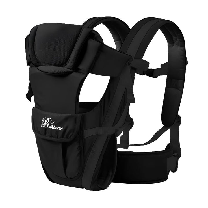 Soft, breathable multi-position baby carrier wrap for newborns & infants. Ergonomic design ensures child safety & parent comfort.