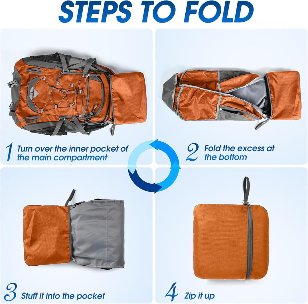 Durable outdoor gear: 40L waterproof unisex backpack for hiking & adventure.