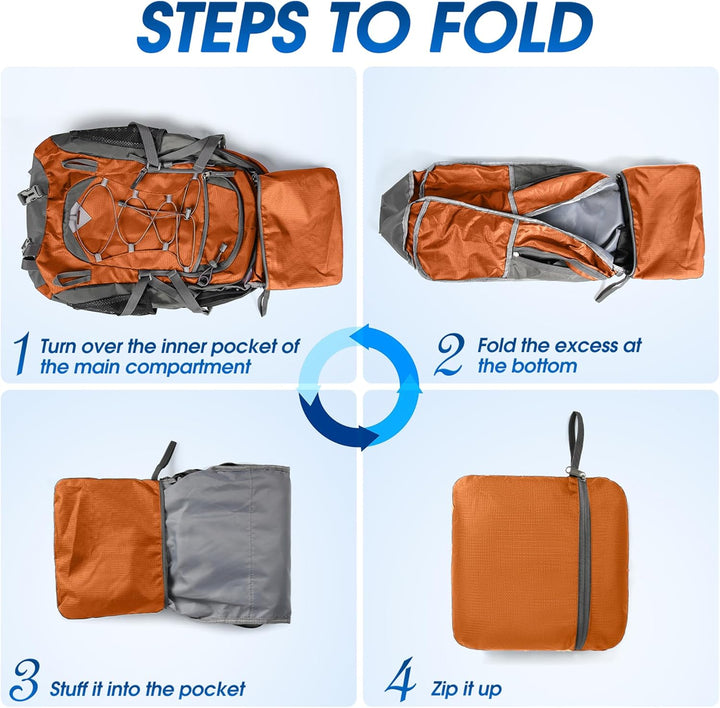 Durable outdoor gear: 40L waterproof unisex backpack for hiking & adventure.
