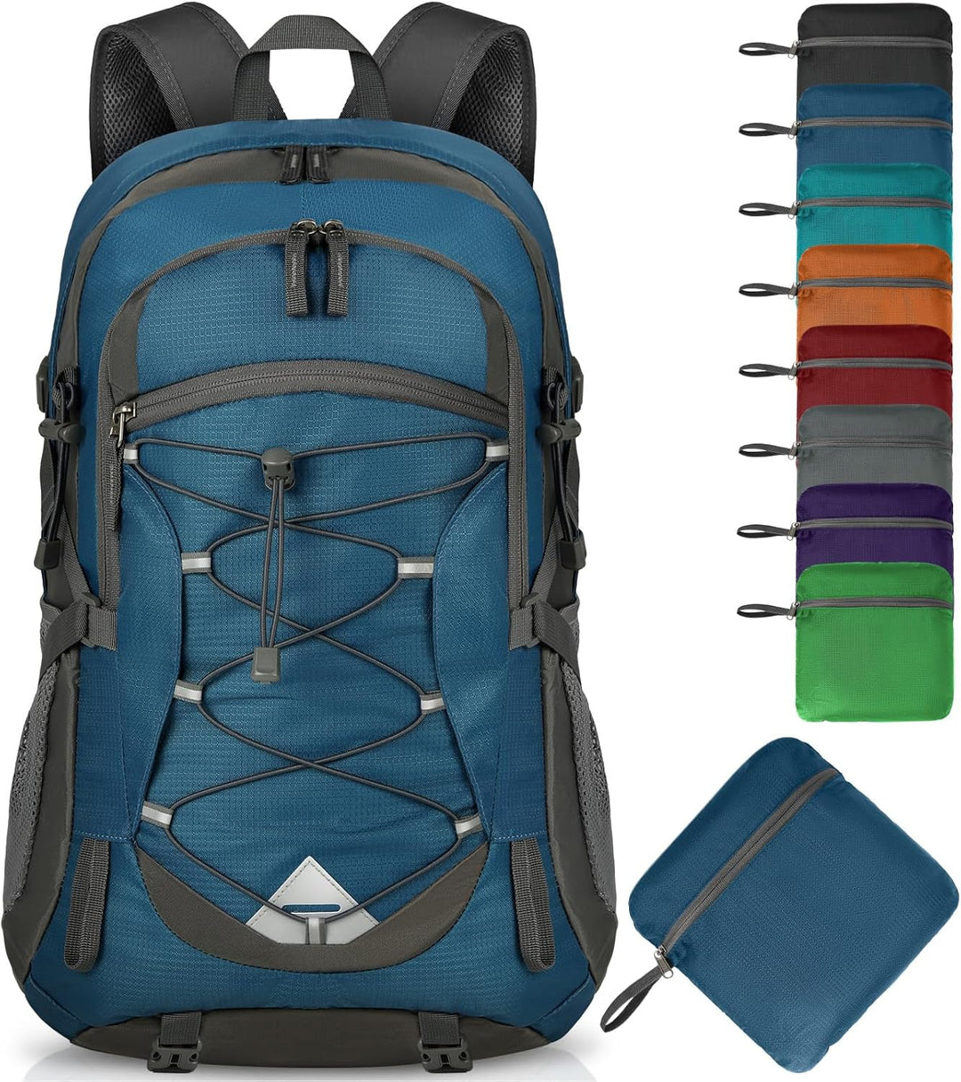 Robust 40L waterproof hiking & camping bag, suitable for all seasons.
