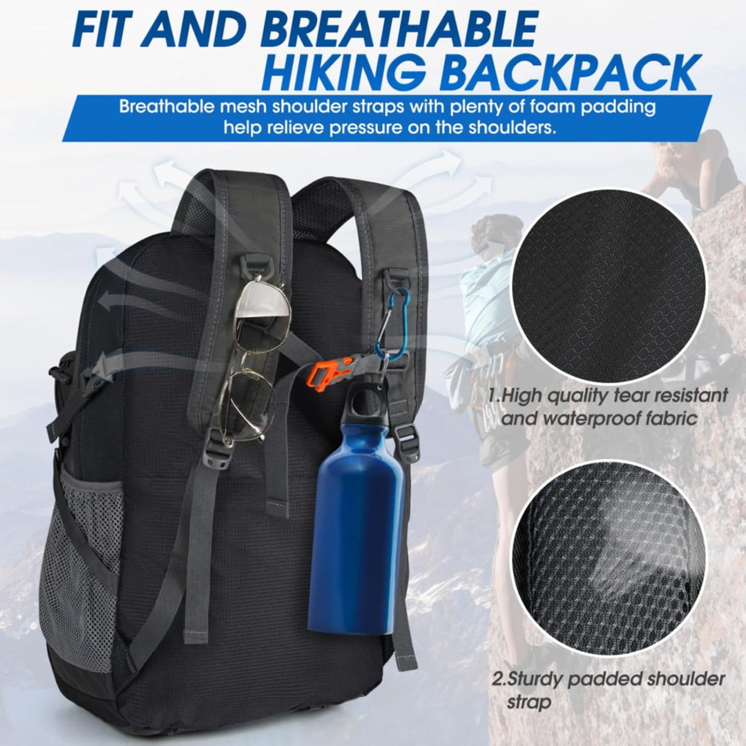 Unisex 40L waterproof travel bag, lightweight & spacious for global adventures.