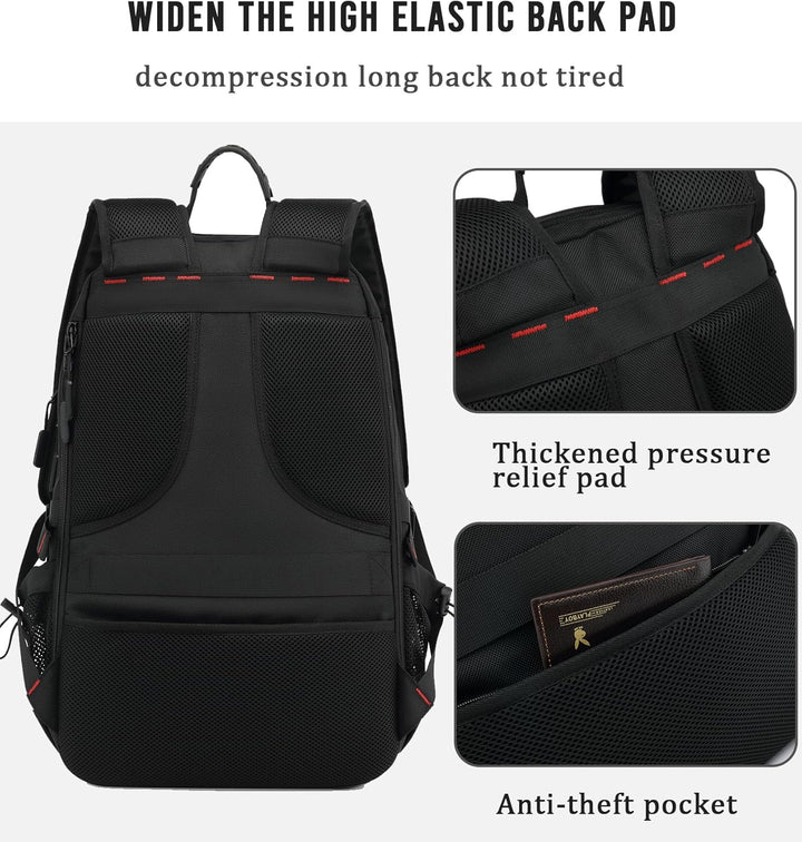 Stylish unisex 60L large capacity backpack, perfect for students, commuters, and travelers. Waterproof & highly functional.