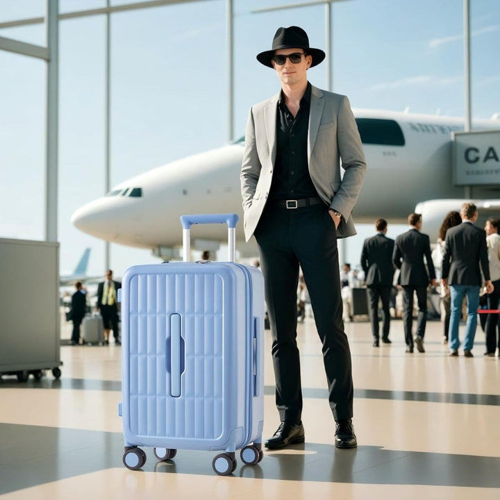 Versatile 20-inch carry-on luggage, airline-approved, durable hardcase with smooth spinner mobility.