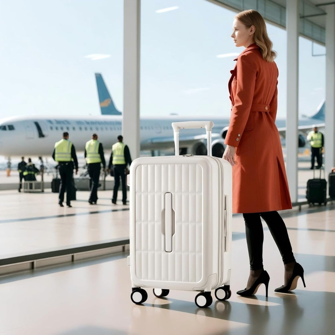 Essential 20-inch airline-approved carry-on for seamless travel, durable and easy to maneuver.
