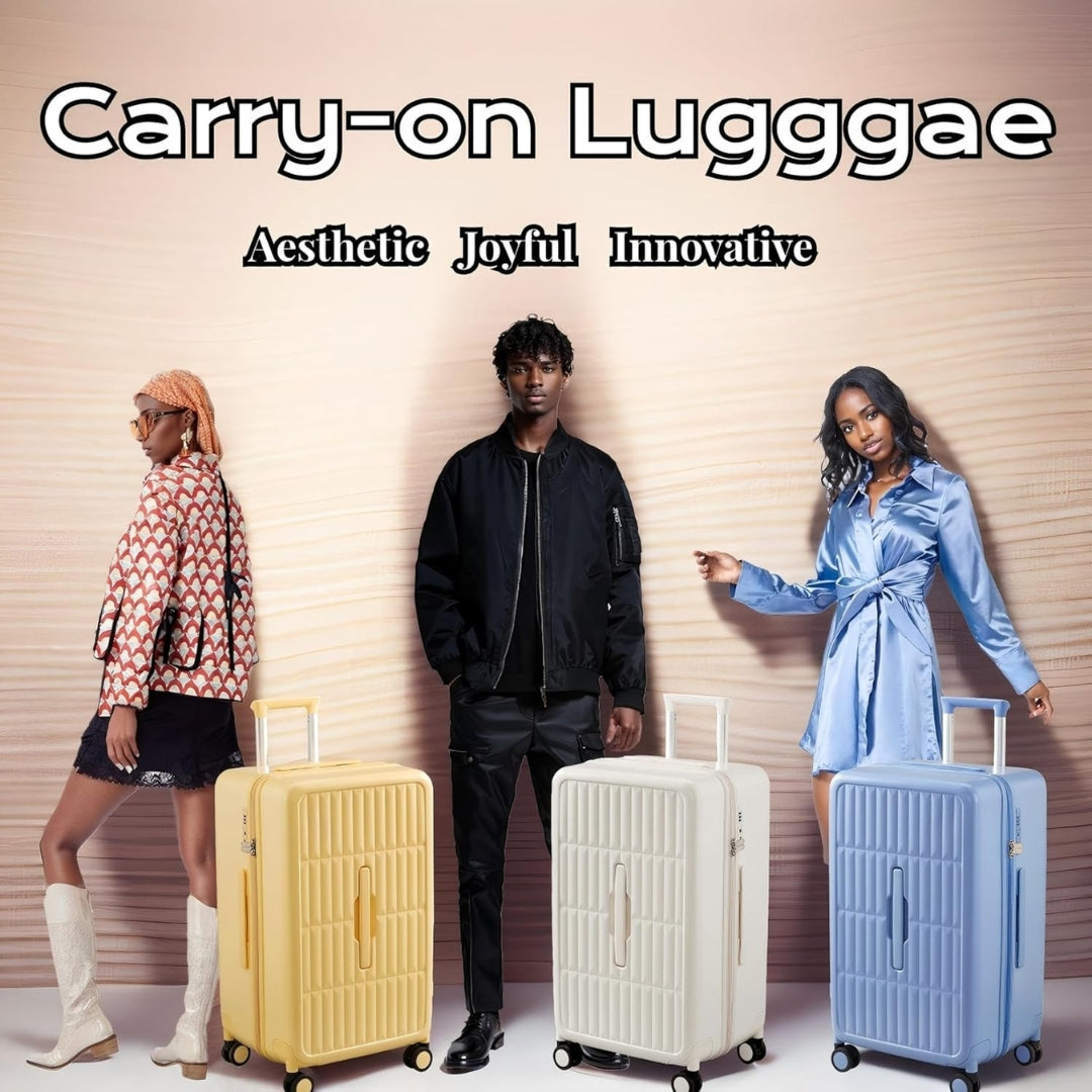 TSA approved 20-inch hardshell carry-on, durable PC shell protects contents for secure travel.