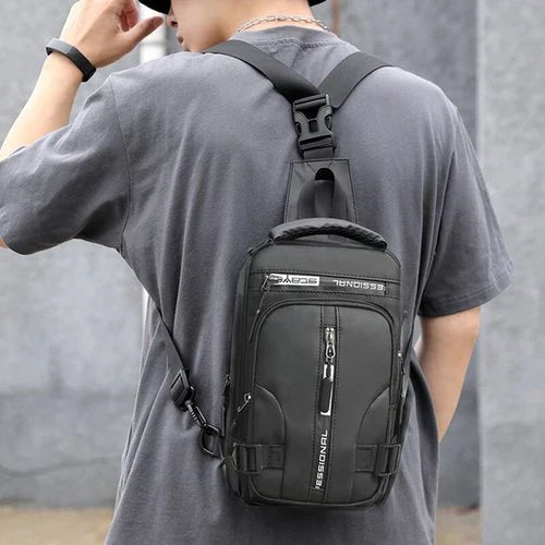 Anti-theft travel backpack with water-resistant fabric, perfect for airport security & day trips.